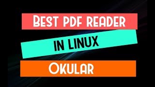 Best PDF Reader in Linux 1 [upl. by Dagney]