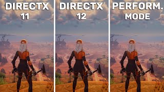 Fortnite Chapter 5 Season 3  DirectX 11 vs DirectX 12 vs Performance Mode  FPS Boost [upl. by Saire720]