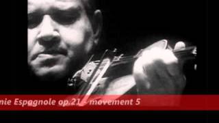 David Oistrakh plays Lalo Symphonie espagnole op21 movement 5 1955 Jean Matinon [upl. by Gould]