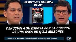 SECRETARIO DE APP VS CHINCHA DENUNCIAN A SU ESPOSA POR LA COMPRA DE CASA DE S33 MILLONES [upl. by Hank]