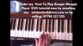 AMAZING BOOGIE WOOGIE PIANO TUTORIAL LESSON number 1 [upl. by Im]