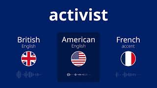 A clear guide to saying the word Activist correctly [upl. by Goddord]