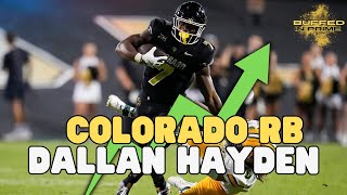 Live Interview Colorado RB Dallan Hayden Talks First TD As A Buff And Shows Off Football IQ [upl. by Bilbe]