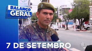 Em comemoração ao 07 de setembro desfile cívicomilitar acontece na avenida Barão de Maruim  BGT [upl. by Olegnaleahcim]