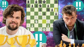 Decorous chess game Hans Niemann vs Magnus Carlsen 2 [upl. by Ttergram728]