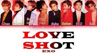 EXO “Love Shot” Sub indo Lirik Color CodedRomInd [upl. by Regdor973]