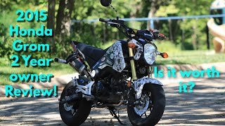 2015 Honda Grom  2 Year Riding Review [upl. by Downes650]