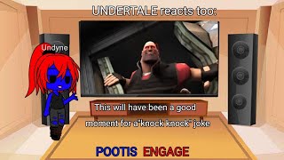 UNDERTALE reacts too POOTIS ENGAGE [upl. by Milas898]