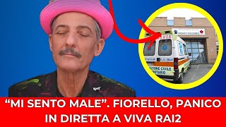 PANICO A VIVA RAI2 MALORE PER FIORELLO DURANTE LA DIRETTA [upl. by Nanyk]