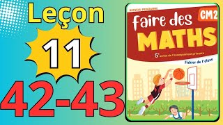 faire des maths cm2 page 4243 [upl. by Anairuy]