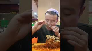 Spicy lambs head Gravy mukbang daily short [upl. by Nirihs]