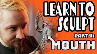 Sculpey 101 Class 4 Tutorial on How to Sculpt a Mouth with Polymer Clay [upl. by Ysac]