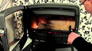 Lighting the Dovre Vintage50 wood stove [upl. by Acirdna]