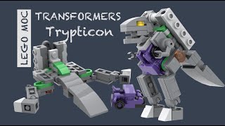 Lego Transformers G1 Trypticon MOC Instruction [upl. by Cleve]