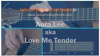 Love Me Tender  Fingerstyle guitar [upl. by Mavra]