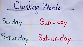 ReadingChunking MethodWhat is Chunking [upl. by Yeldarb]