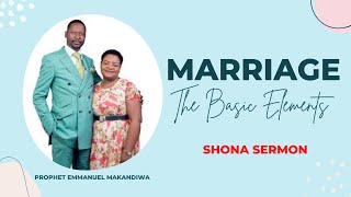 MARRIAGE The Basic Elements Prophet Emmanuel Makandiwa  Shona Sermon Video thesermonhub [upl. by Koa940]