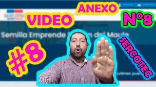 😱 Cómo postular a SERCOTEC 2021  Semilla Emprende Sercotec  Video ANEXO N° 8  PARTE 8 [upl. by Motteo]