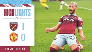 West Ham 10 Manchester United  Benrahma Strike Stuns Visitors  Premier League Highlights [upl. by Paresh]