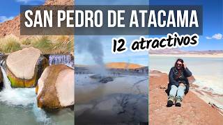 12 atractivos en SAN PEDRO DE ATACAMA ✈️  Qué hacer en 2024  Tips de AHORRO [upl. by Floro]