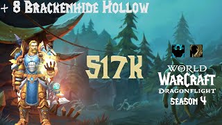 8 Brackenhide Hollow  M  1026  517k overall Retri Paladin Dragonflight S4 Fortified PUG [upl. by Sualkin]