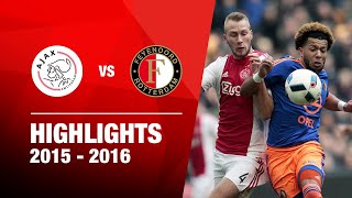 Highlights  Ajax  Feyenoord  Eredivisie 20152016 [upl. by Elly]