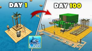 We Survived 100 Days in Survival and Craft  Survival and Craft Multiplayer [upl. by Avan]