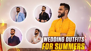 Budget Friendly WEDDING OUTFITS in SUMMERS  Kurta Pyjama  Nehru Jacket  Blazer  Party Wear Shirt [upl. by Osbourn]