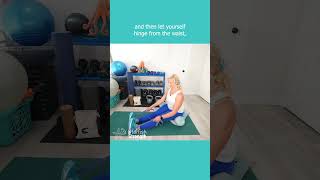 Seated Forward Fold Stretch With A Resistance Band [upl. by Ednew]