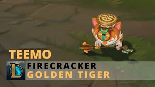 Firecracker Teemo Golden Tiger Event Chroma  League of Legends [upl. by Richma857]