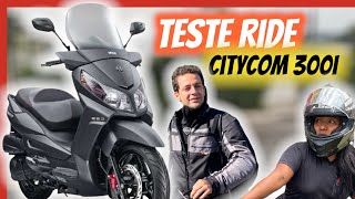 TESTE RIDE CITYCOM S 300i 2022 MODELO ATUALIZADO [upl. by Enneite]