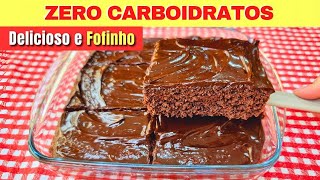 ZERO CARBOIDRATOS Bolo SEM FARINHA AÇÚCAR E LEITE  Fácil Rápido e Fofinho Low Carb [upl. by Honniball]