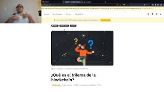 MINED  DIEGO POVEDANO  CLASE 33  EL TRILEMA DEL BLOCKCHAIN CLASE EXTRA [upl. by Pace]