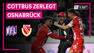 VfL Osnabrück  FC Energie Cottbus Highlights mit LiveKommentar  3 Liga  MAGENTA SPORT [upl. by Ecnaled]