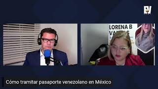 Trámites del pasaporte venezolano en México con la abogada Lorena Vargas [upl. by Nylqcaj957]