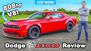 Dodge Demon review  060mph 14mile brake amp DRIFT test [upl. by Venable]