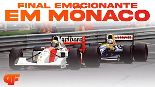 QUANDO SENNA SEGUROU MANSELL E VENCEU EM MÔNACO  Volta a Volta 107 Mônaco 1992  Primeira Fila [upl. by Marybelle]