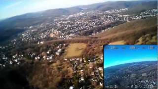 EzOSD Test with EasyStar FPV Keycam 11 ImmersionRC [upl. by Samanthia]