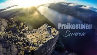 Preikestolen sunrise  NORWAY [upl. by Ahsenrat]