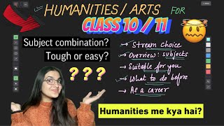 Which stream to select after Class 10 Humanitiesarts stream subject list in Class 11 guide [upl. by Ranita524]