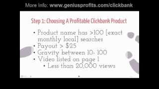 How To Make Money With Clickbank  Step by Step Tutorial [upl. by Crispen]