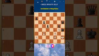 Carl Schlechter vs Philipp Meitner 1899 chessroyaltybilly chessgame shorts [upl. by Nattirb]