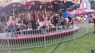 Ben amp Lilly Ride The Carousel Amusement Carnival Fair Ride At The Chesapeake Jubilee MAY 2023 [upl. by Yduj]