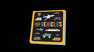 Vehicles Book Teaser Trailer  Cars Trucks Trains Farm Vehicles amp More  The Kids Picture Show [upl. by Yrrehc883]