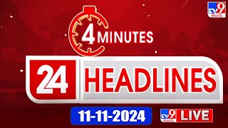 4 Minutes 24 Headlines LIVE  Top News  11112024  TV9 USA [upl. by Antone362]