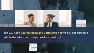 Accreditation vs Certification  Whats the difference accreditations Certifications education [upl. by Nomolas]