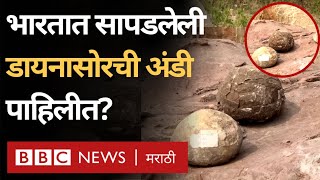 Dinosaur eggs in India Madhya Pradesh च्या Dhar मध्ये Cretaceous Period च्या डायनासोरची अंडी [upl. by Zoie]