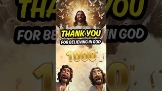 1000 Followers  THANK YOU Subscribe If You Believe In God Too jesus [upl. by Leffert296]