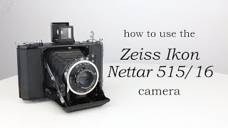 Zeiss Ikon Nettar 51516 How to use  Video Manual [upl. by Assela]