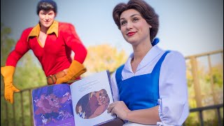 Gaston Won’t Stop Interrupting Belle During Her Story  Disneyland Vlog [upl. by Tchao]